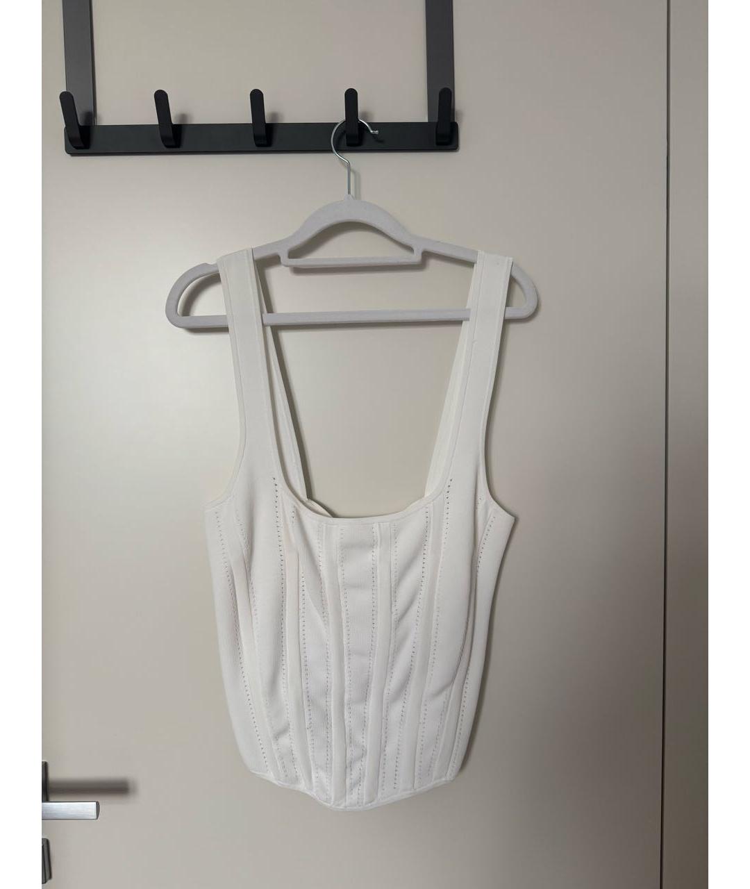 DION LEE Белый вискозный корсет, фото 2