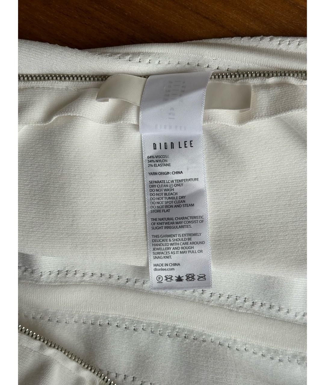 DION LEE Белый вискозный корсет, фото 6