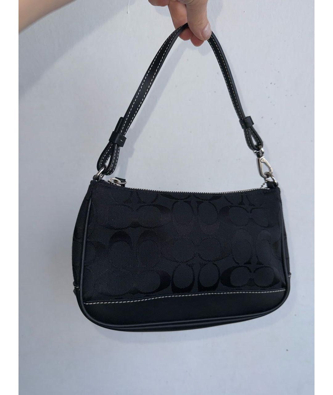 COACH Черная сумка с короткими ручками, фото 4