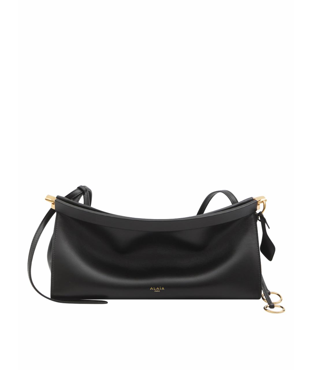 ALAIA Черная кожаная сумка через плечо, фото 1