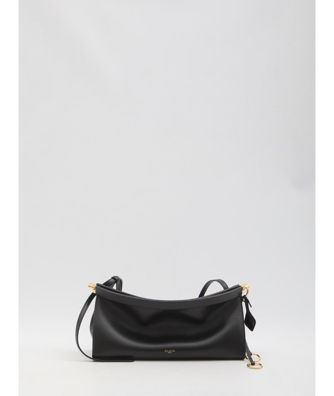 ALAIA Черная кожаная сумка через плечо, фото 5