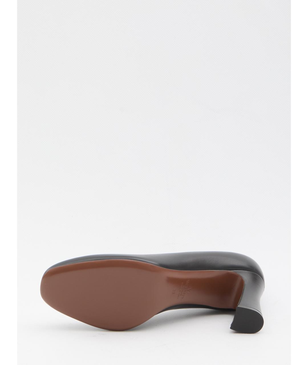 VALENTINO Черные кожаные туфли, фото 4