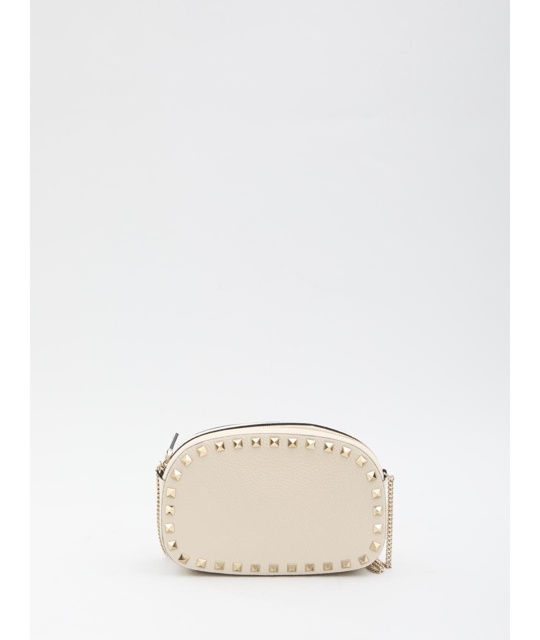 VALENTINO Белая кожаная сумка через плечо, фото 5