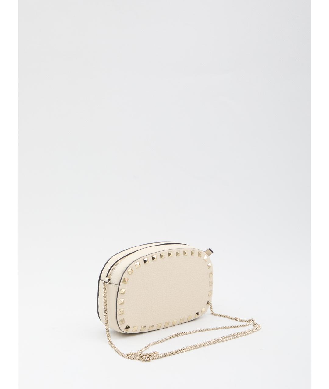 VALENTINO Белая кожаная сумка через плечо, фото 2