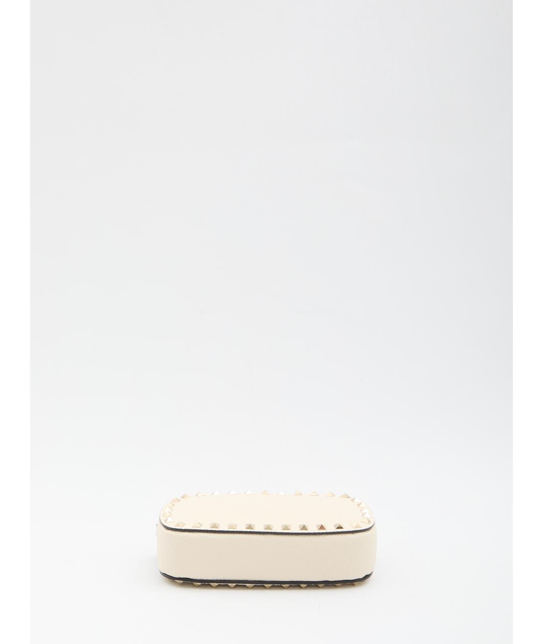 VALENTINO Белая кожаная сумка через плечо, фото 3