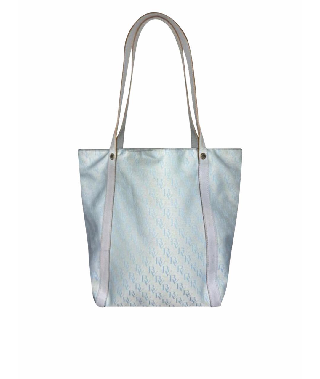 BOTTEGA VENETA Голубая сумка с короткими ручками, фото 1