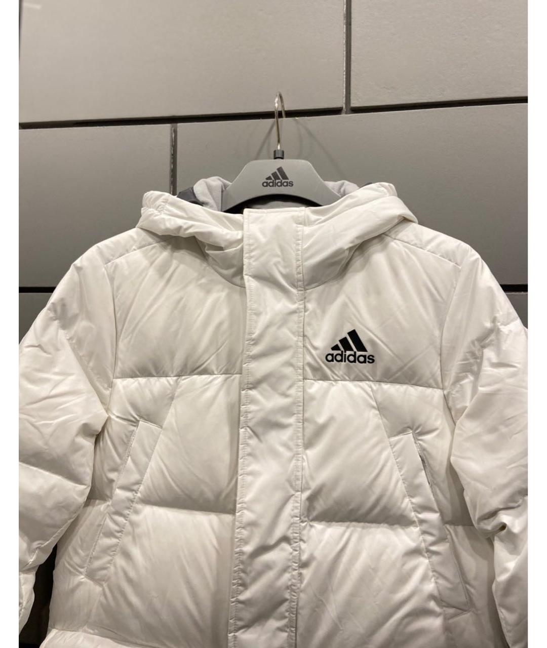 ADIDAS Белый пуховик, фото 3