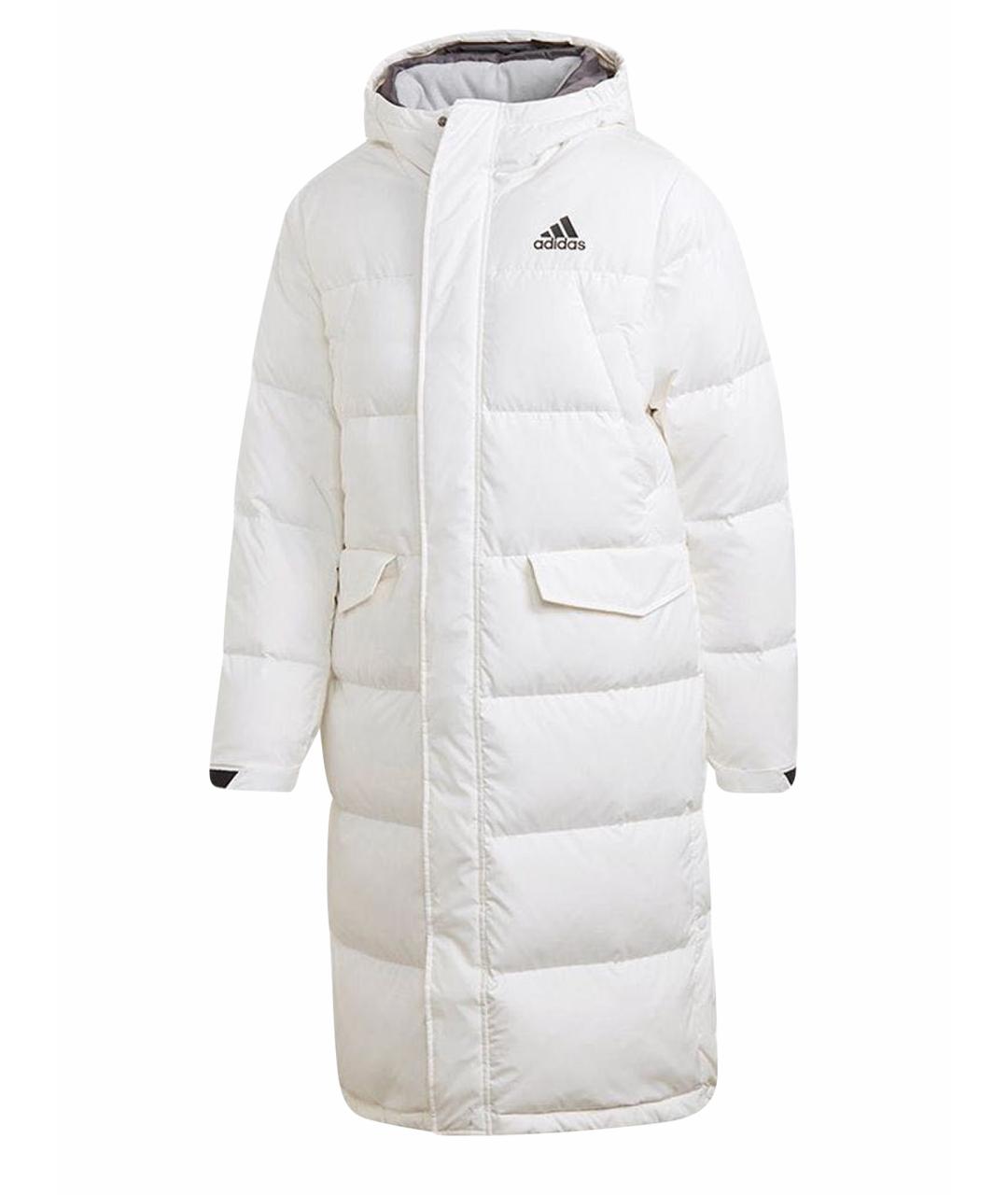 ADIDAS Белая полиэстеровая парка, фото 1