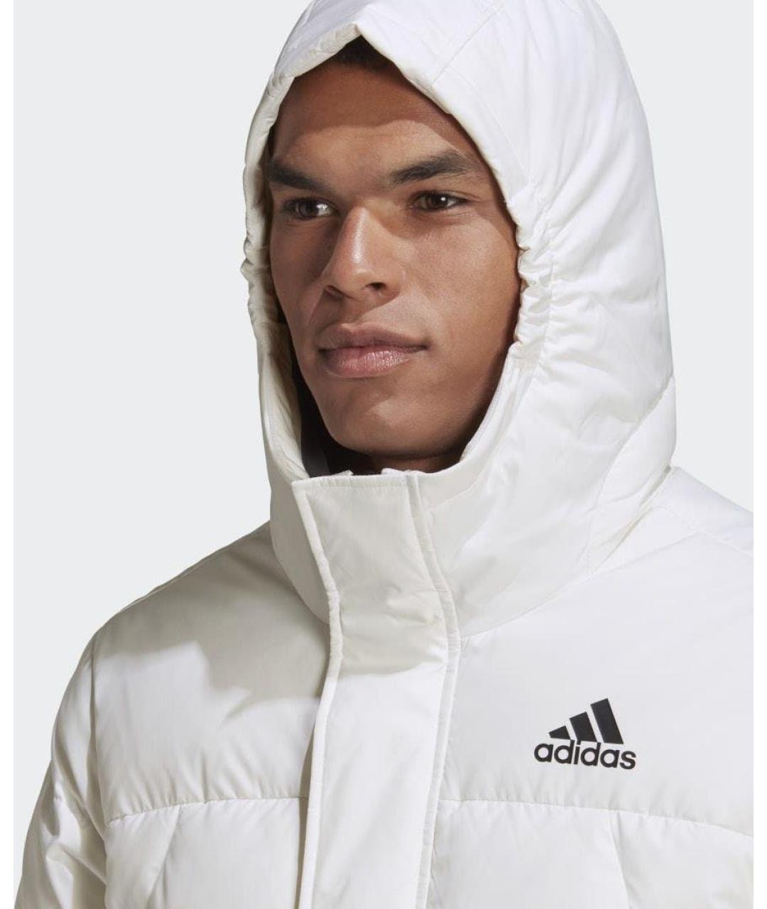 ADIDAS Белая полиэстеровая парка, фото 5
