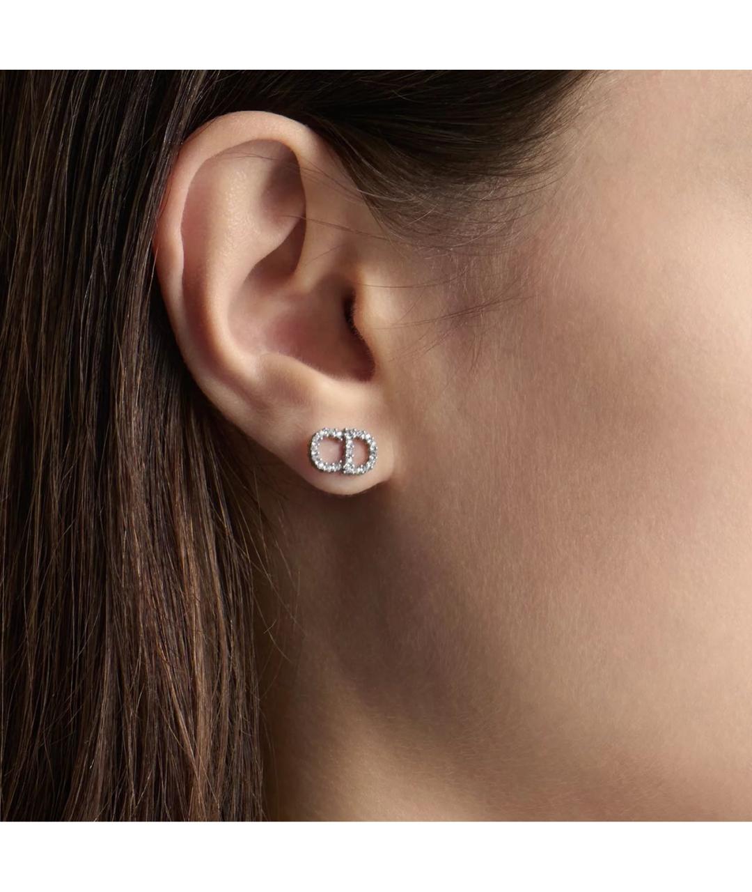 CHRISTIAN DIOR Серебряные металлические серьги, фото 4