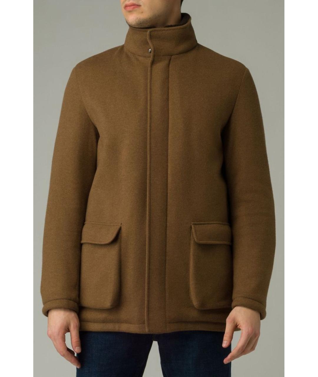 LORO PIANA Коричневое пальто, фото 2