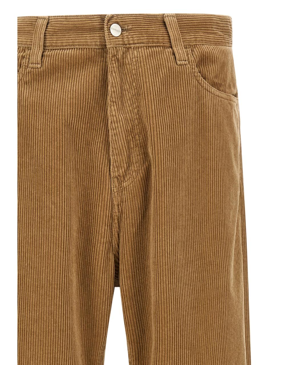 CARHARTT WIP Бежевые хлопковые повседневные брюки, фото 3