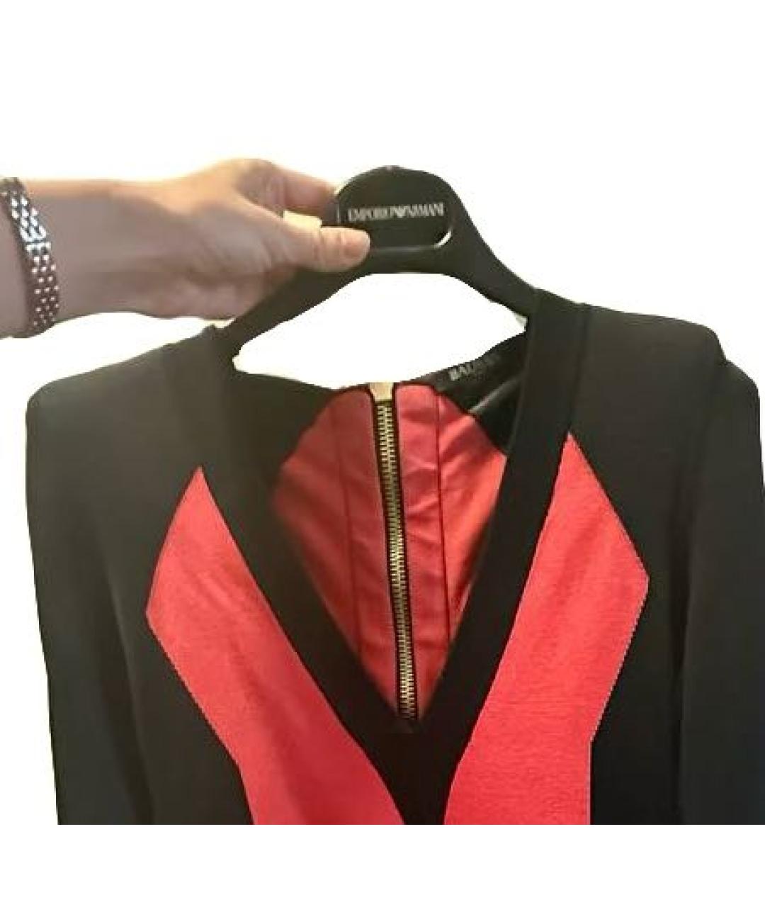 BALMAIN Черное коктейльное платье, фото 4