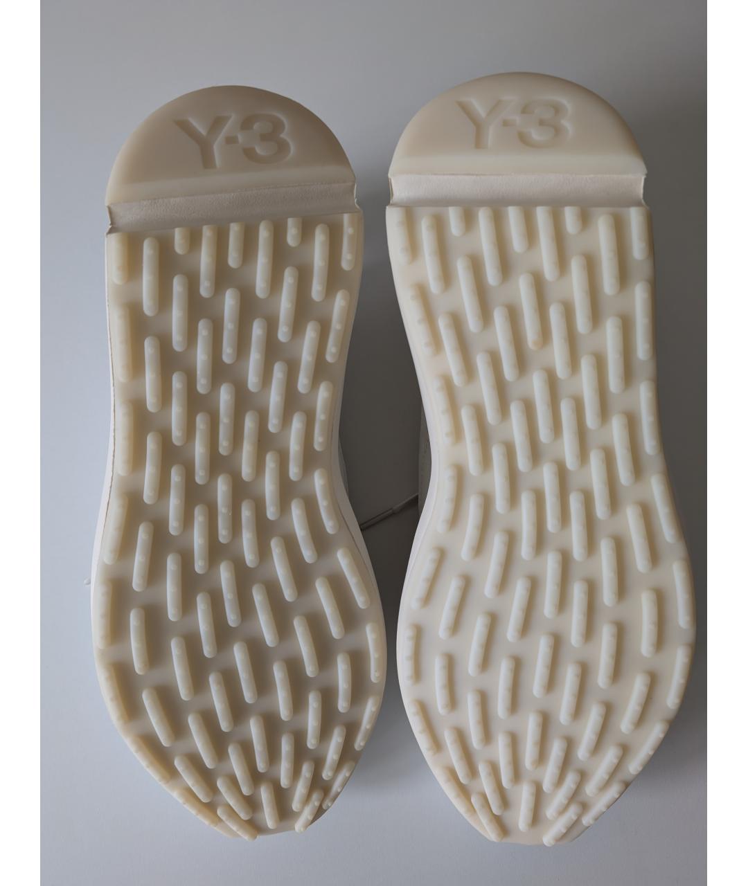 Y-3 Белые кожаные низкие кроссовки / кеды, фото 6