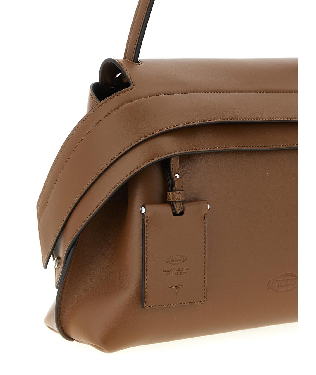 TOD'S Коричневая кожаная сумка через плечо, фото 3