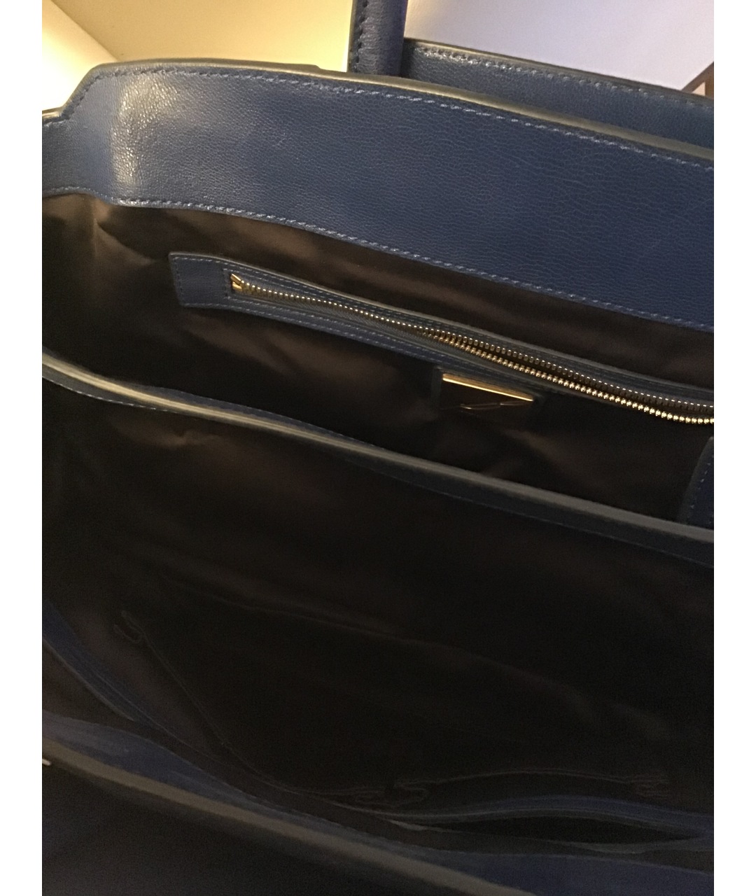 BRIAN ATWOOD Синяя кожаная сумка тоут, фото 4