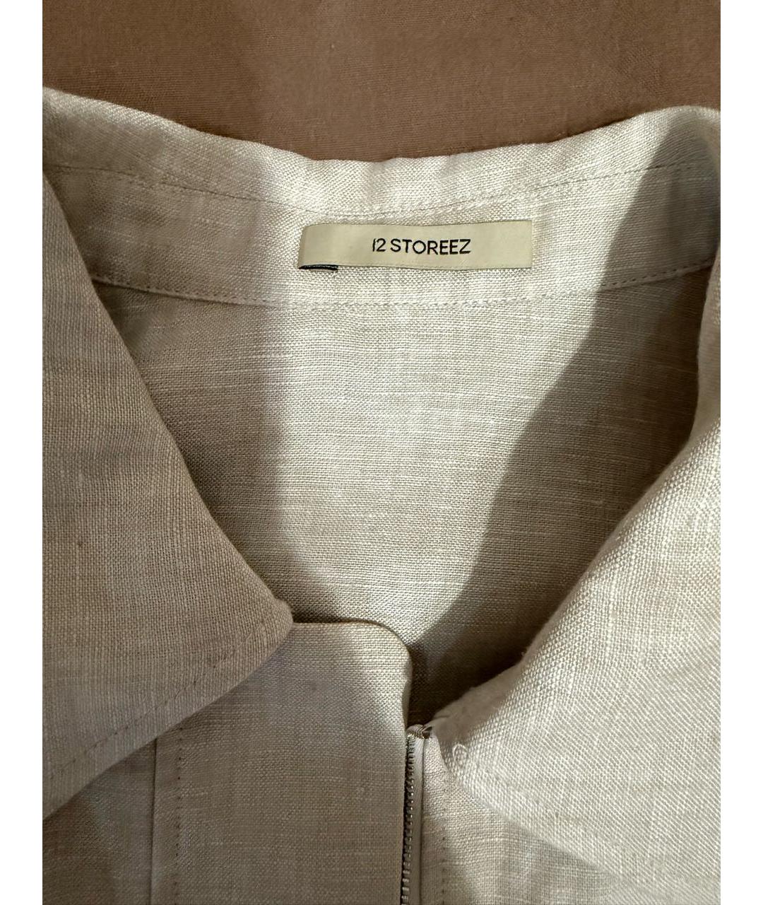 12 STOREEZ Бежевый льняной комбинезон, фото 3
