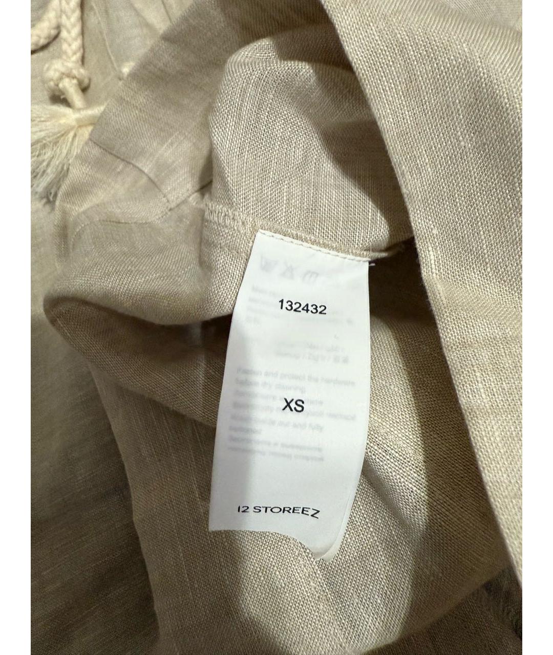 12 STOREEZ Бежевый льняной комбинезон, фото 6