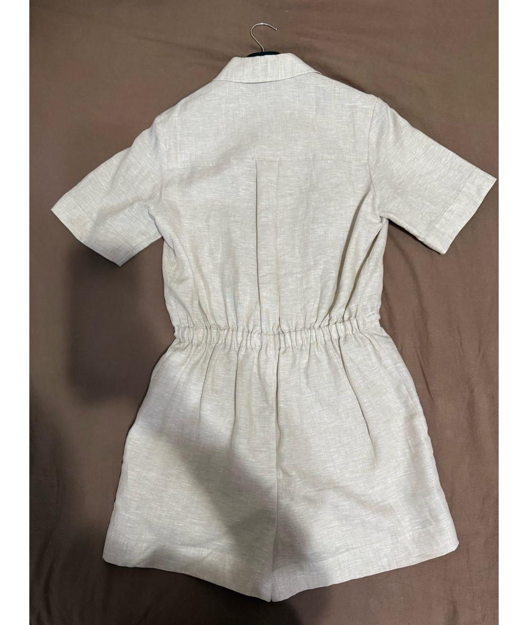 12 STOREEZ Бежевый льняной комбинезон, фото 2