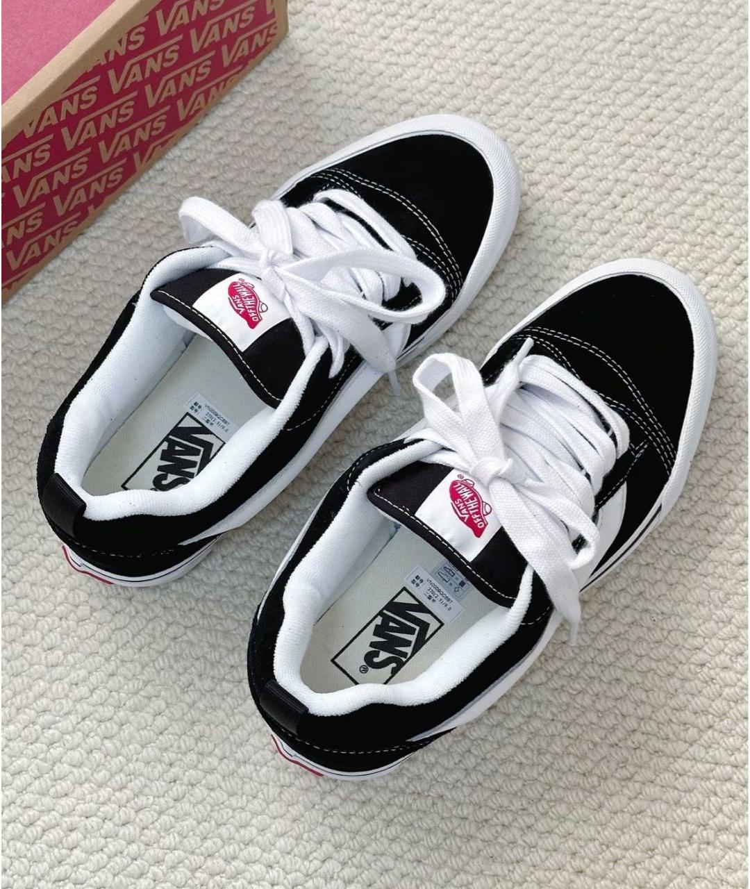 VANS Черные текстильные низкие кроссовки / кеды, фото 3