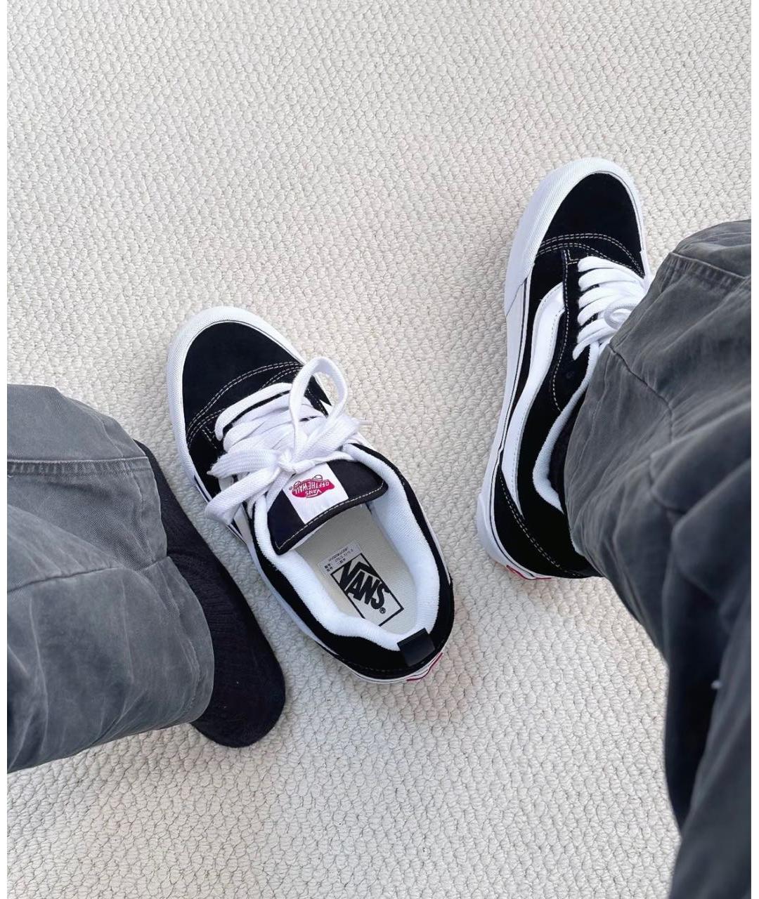 VANS Черные текстильные низкие кроссовки / кеды, фото 5