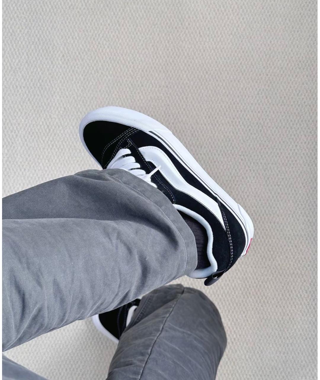 VANS Черные текстильные низкие кроссовки / кеды, фото 7