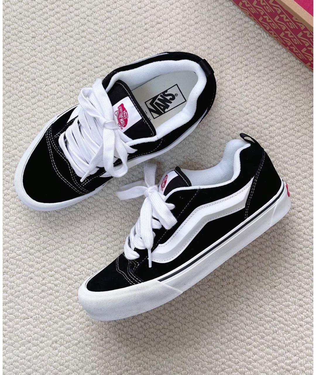 VANS Черные текстильные низкие кроссовки / кеды, фото 2