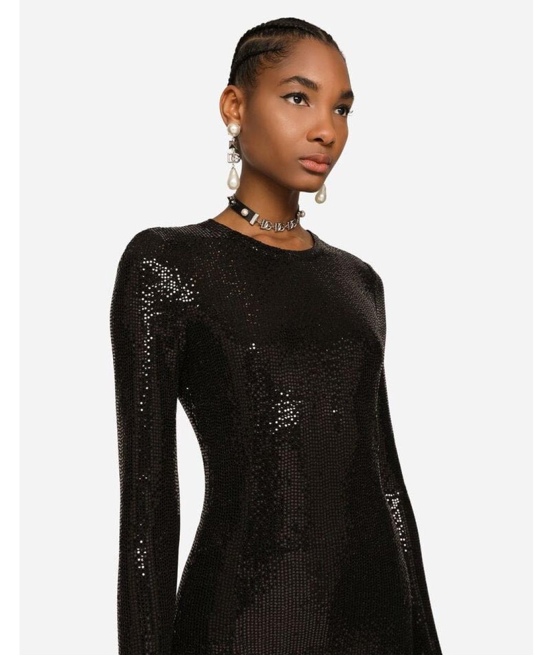 DOLCE&GABBANA Черное вечернее платье, фото 2