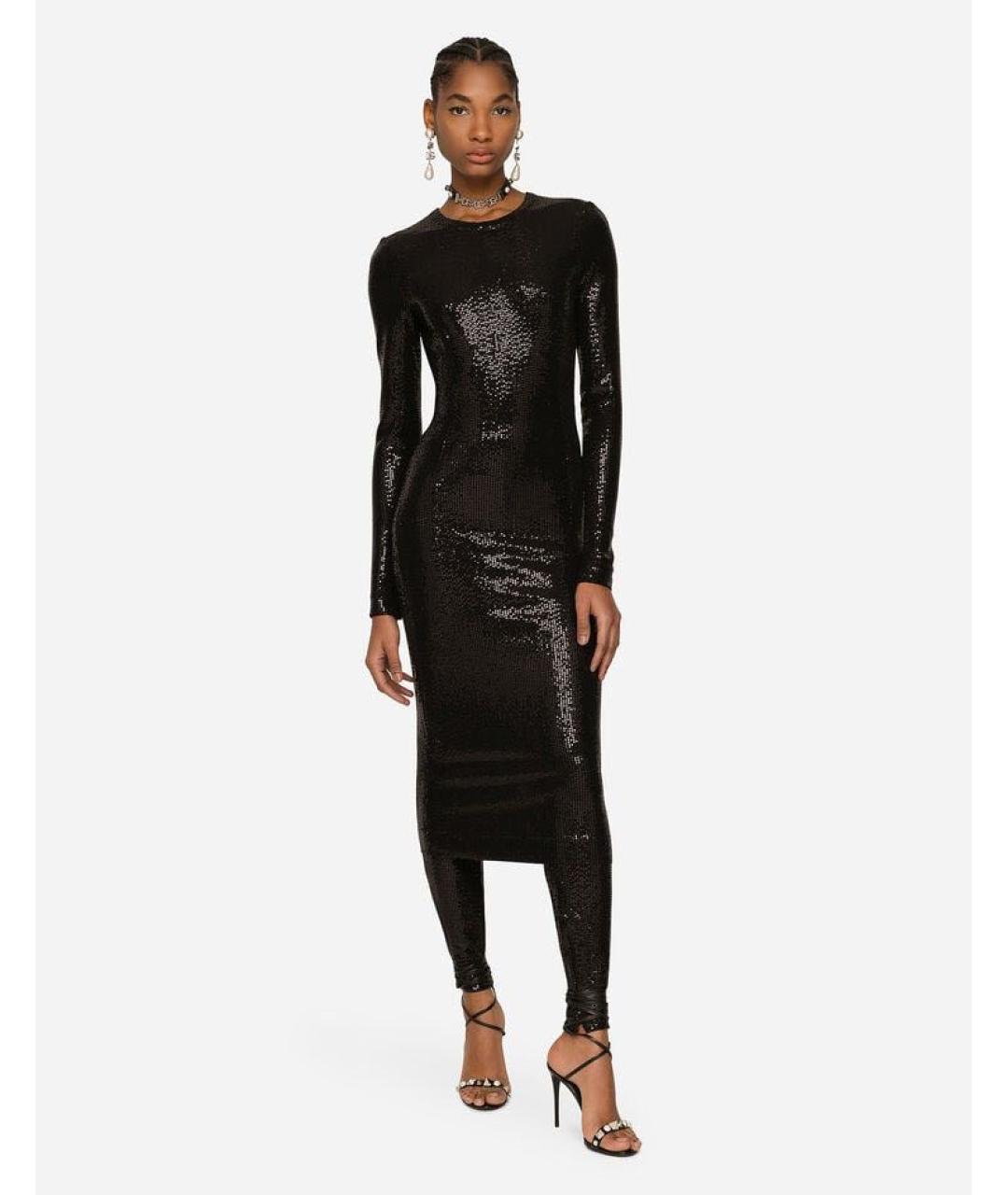 DOLCE&GABBANA Черное вечернее платье, фото 3