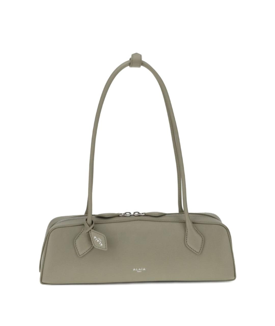 ALAIA Бежевая кожаная сумка через плечо, фото 1