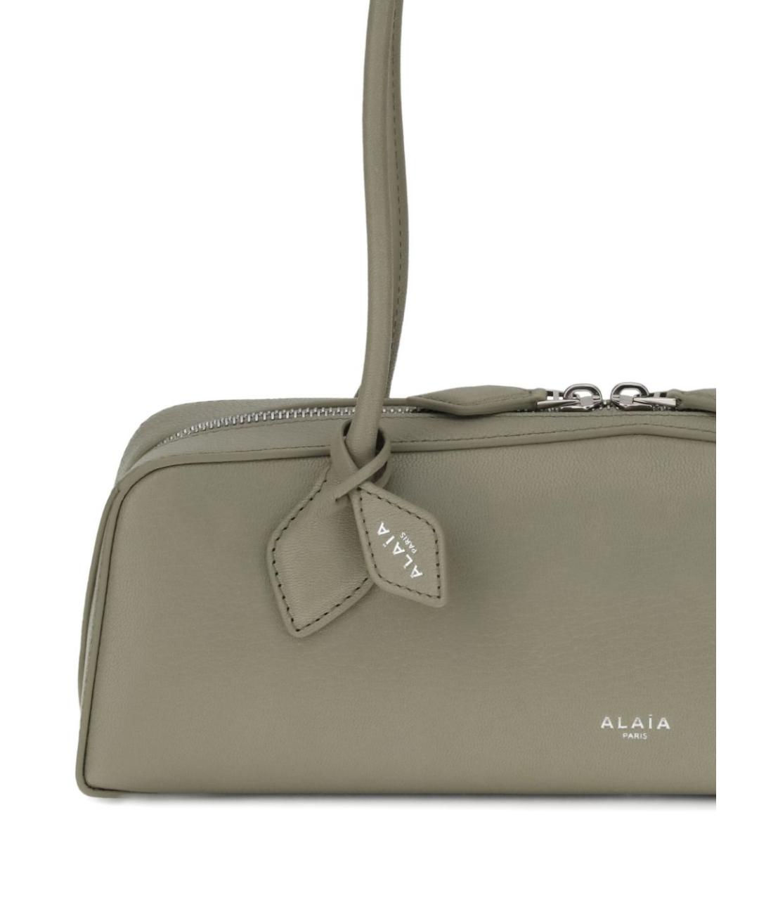 ALAIA Бежевая кожаная сумка через плечо, фото 3