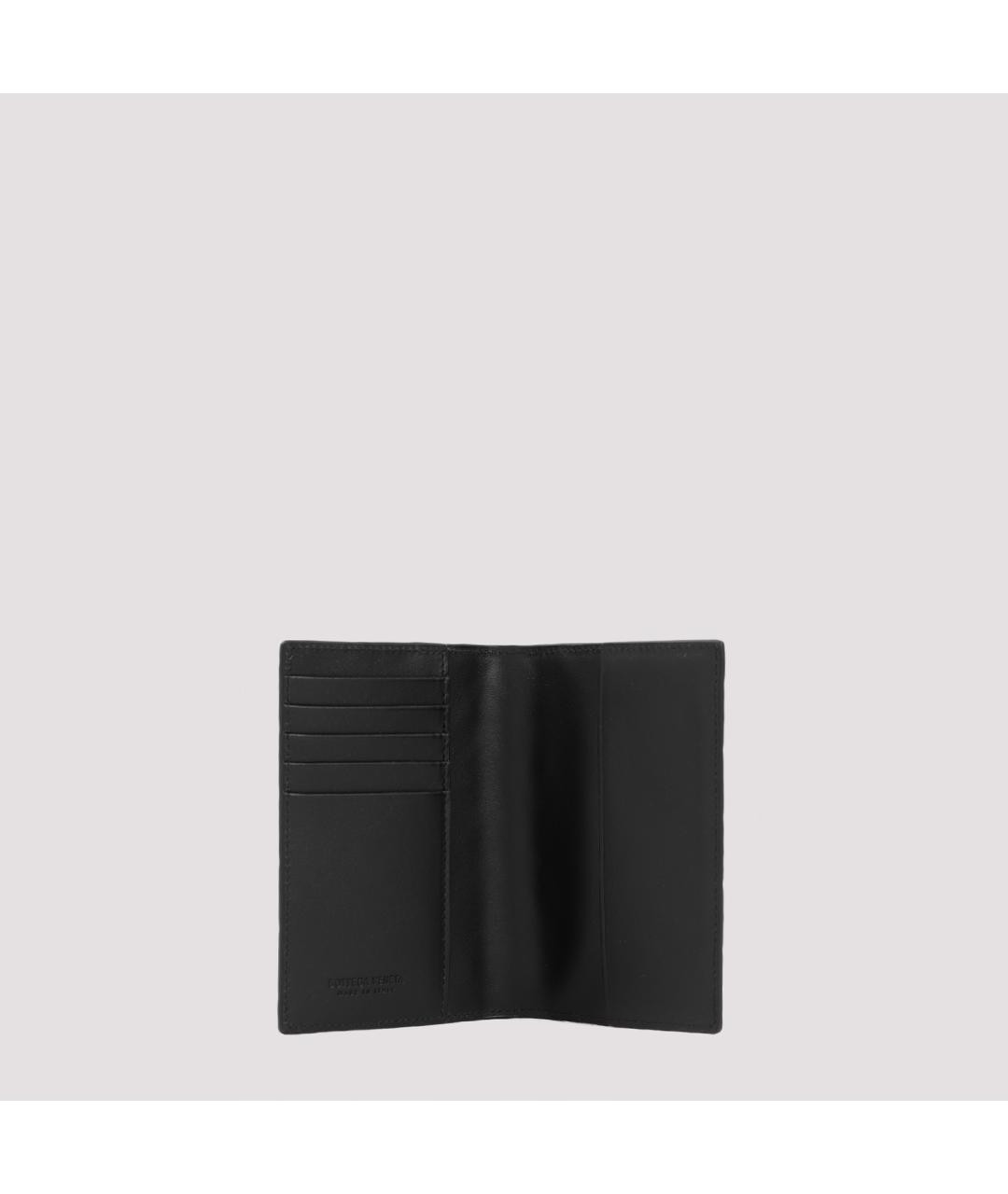 BOTTEGA VENETA Черный кожаный кошелек, фото 3