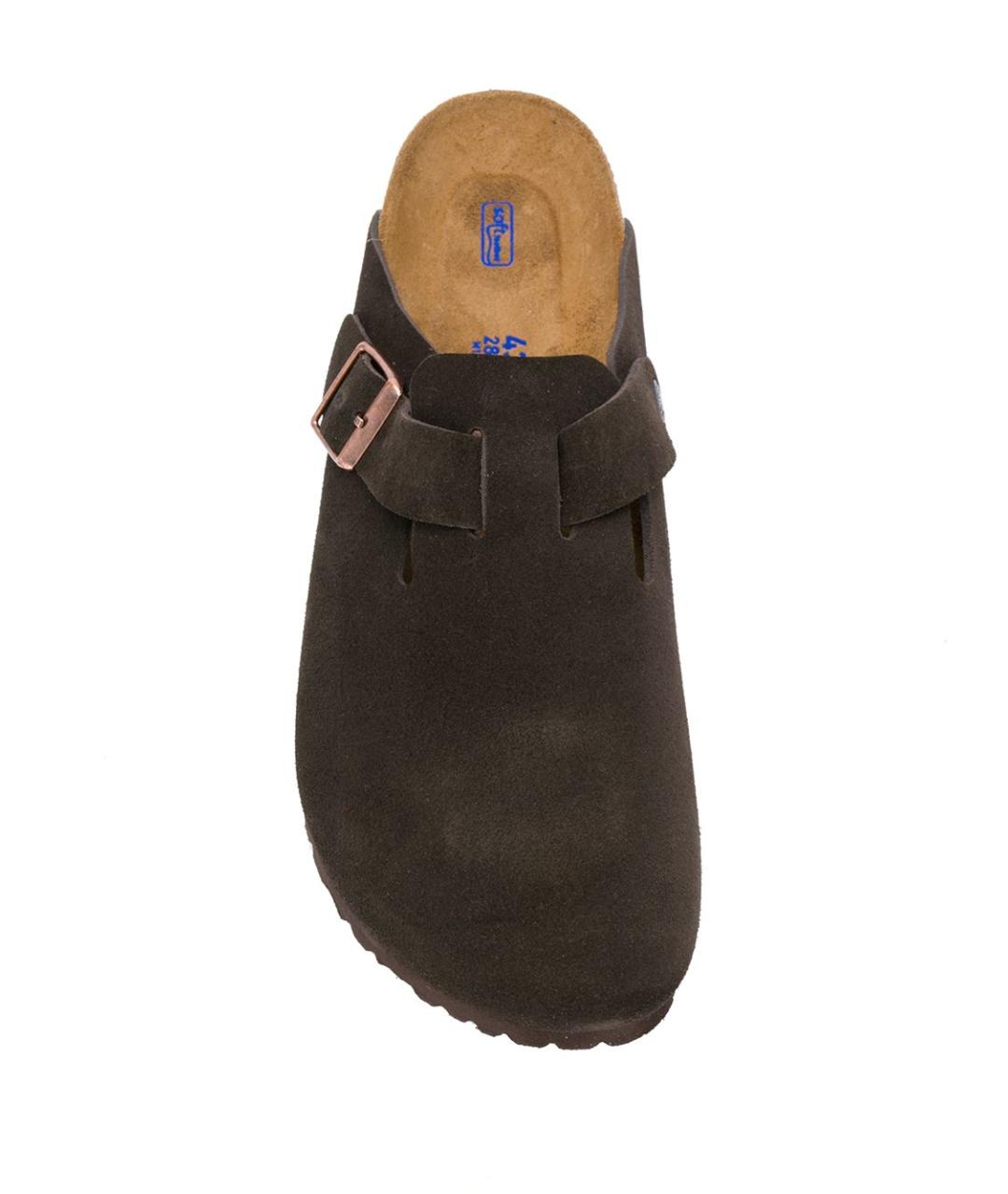 BIRKENSTOCK Коричневые замшевые мюли, фото 2