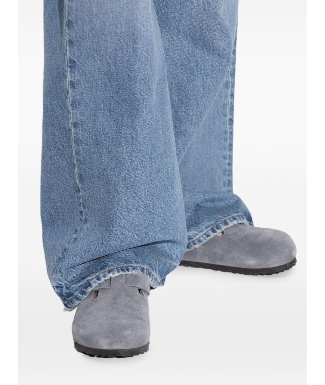 BIRKENSTOCK Серые замшевые мюли, фото 5