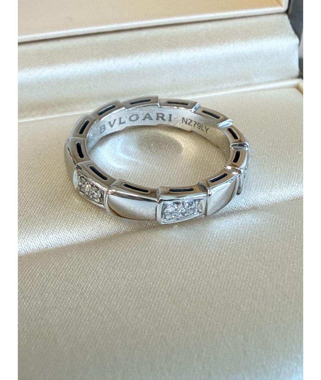 BVLGARI Белое кольцо из белого золота, фото 8