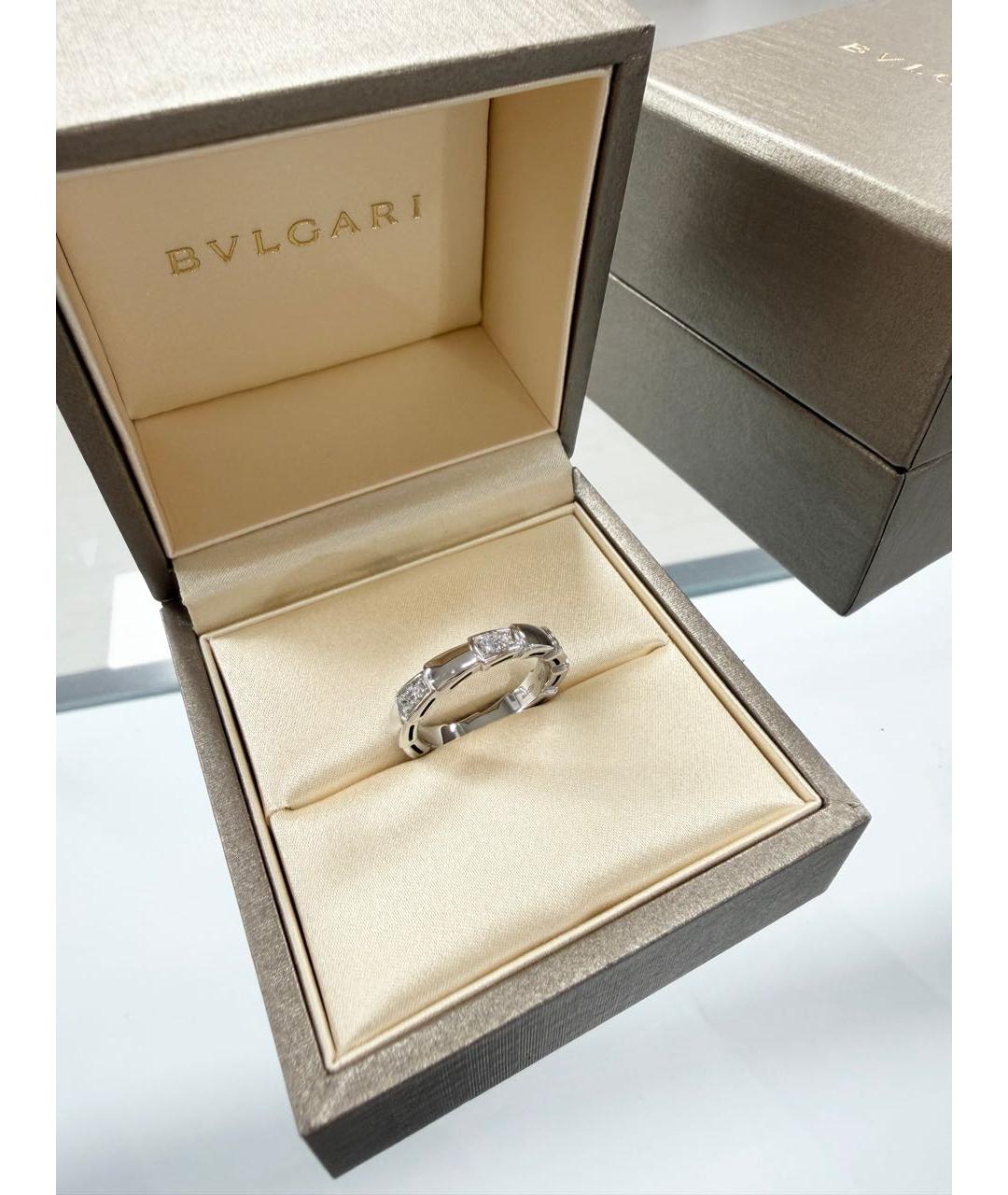 BVLGARI Белое кольцо из белого золота, фото 3