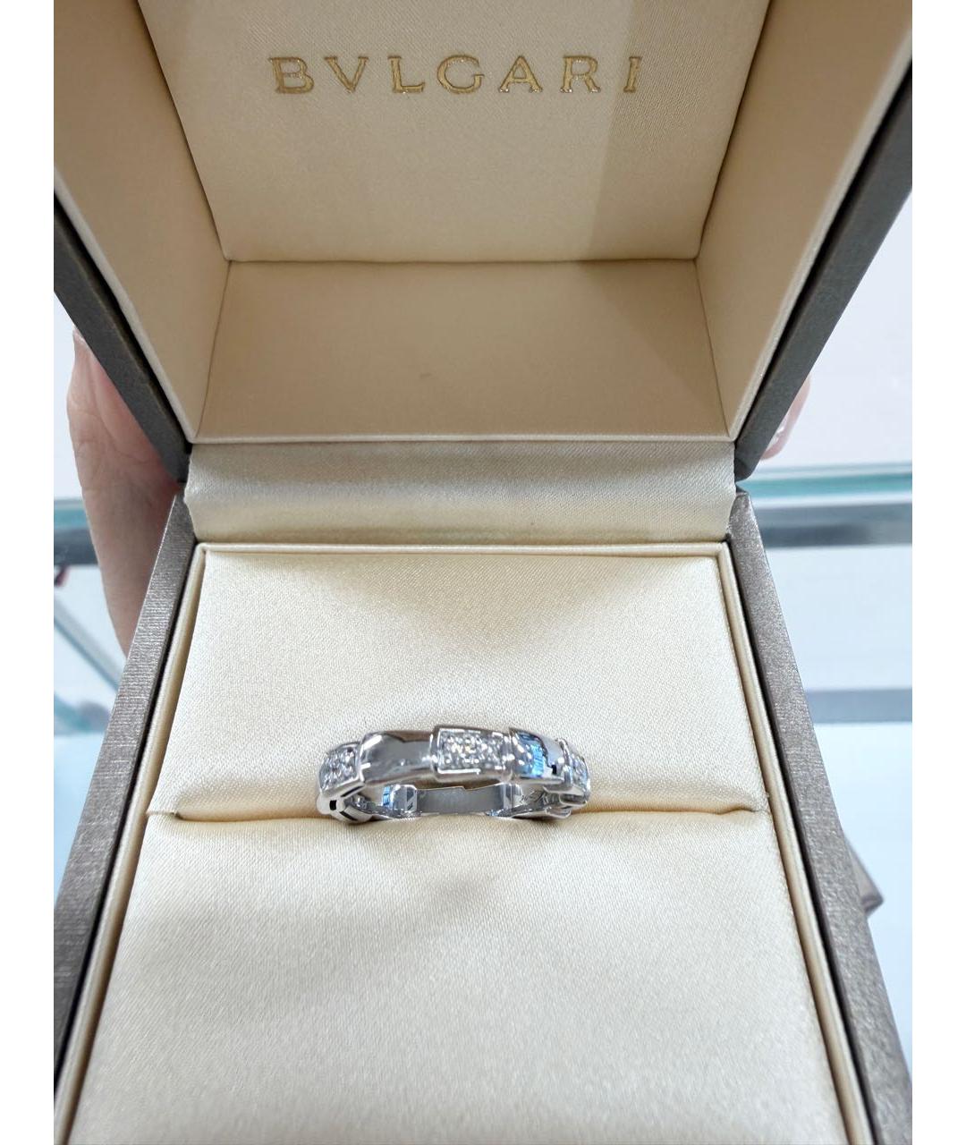 BVLGARI Белое кольцо из белого золота, фото 2