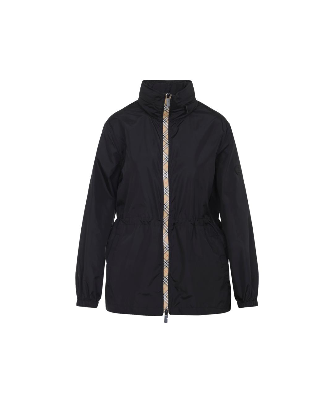BURBERRY Черная полиамидовая куртка, фото 1