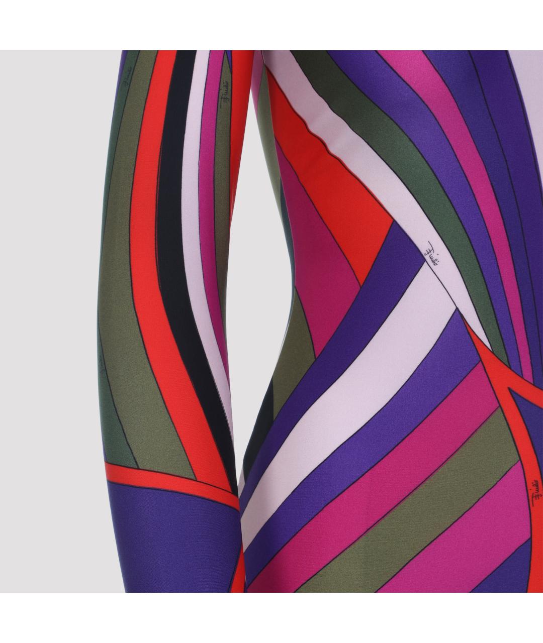 PUCCI Мульти полиамидовое коктейльное платье, фото 5