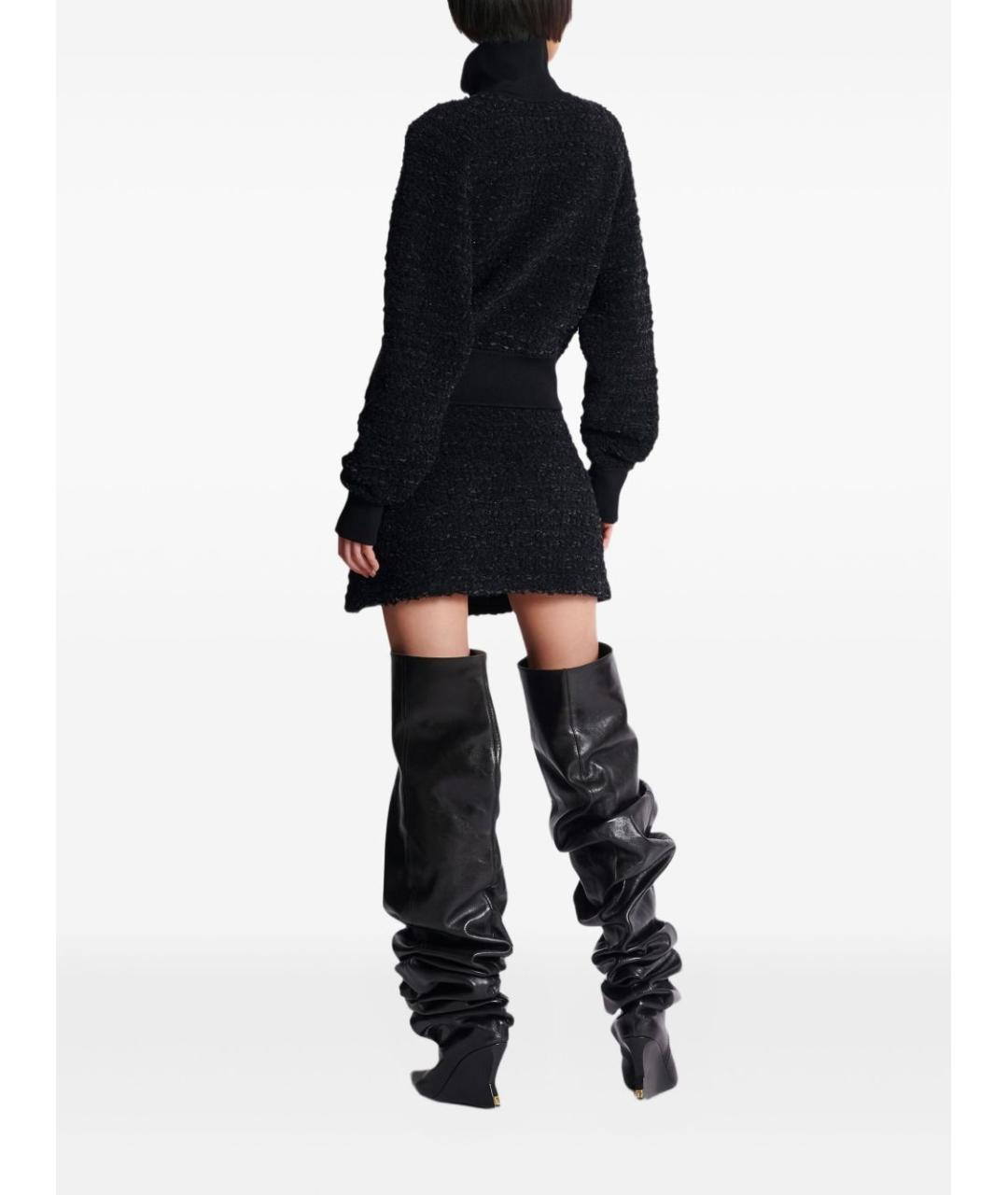 BALMAIN Черная вискозная куртка, фото 5