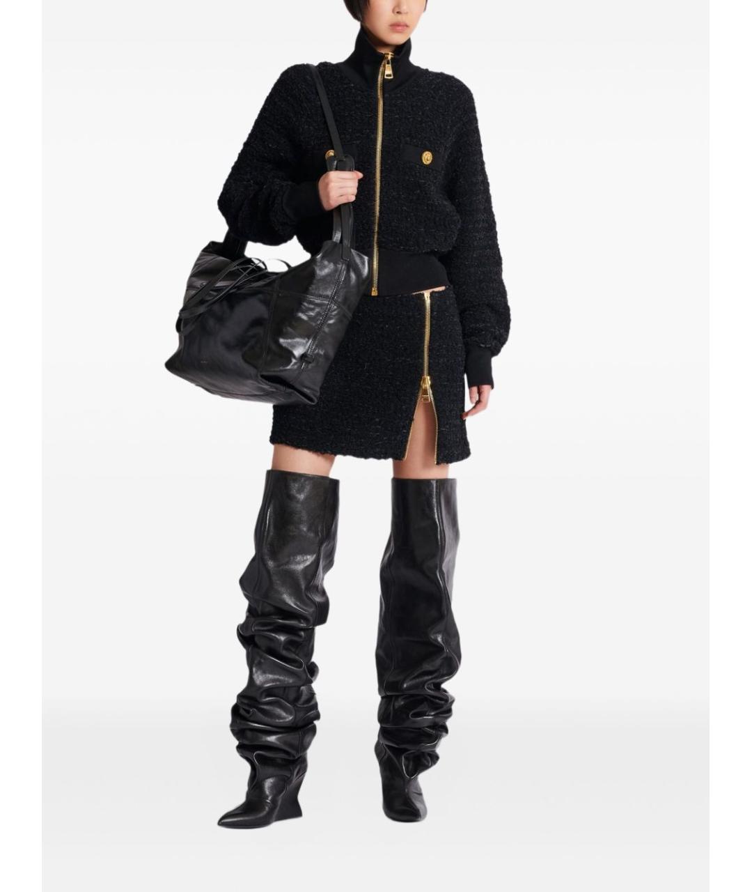 BALMAIN Черная вискозная куртка, фото 3