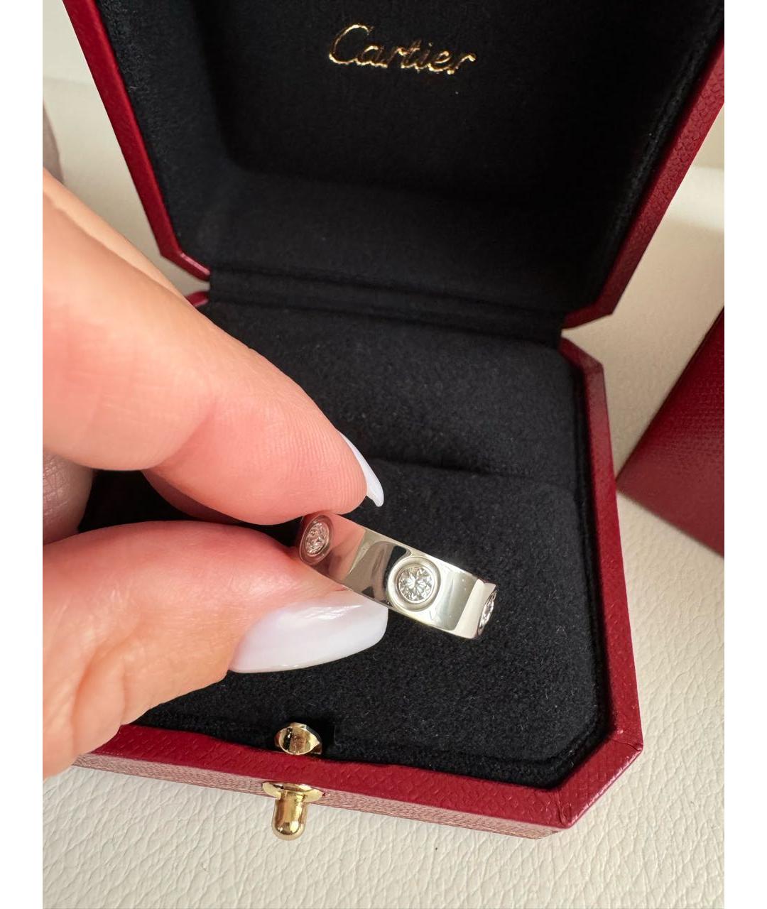 CARTIER Серебряное кольцо из белого золота, фото 2