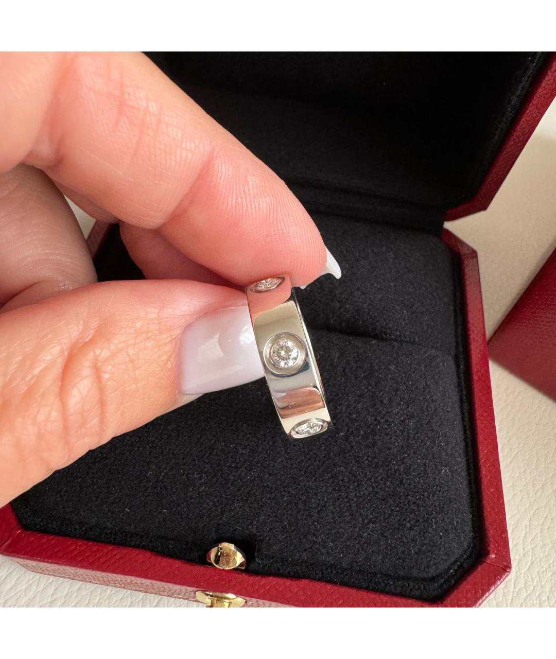 CARTIER Серебряное кольцо из белого золота, фото 5
