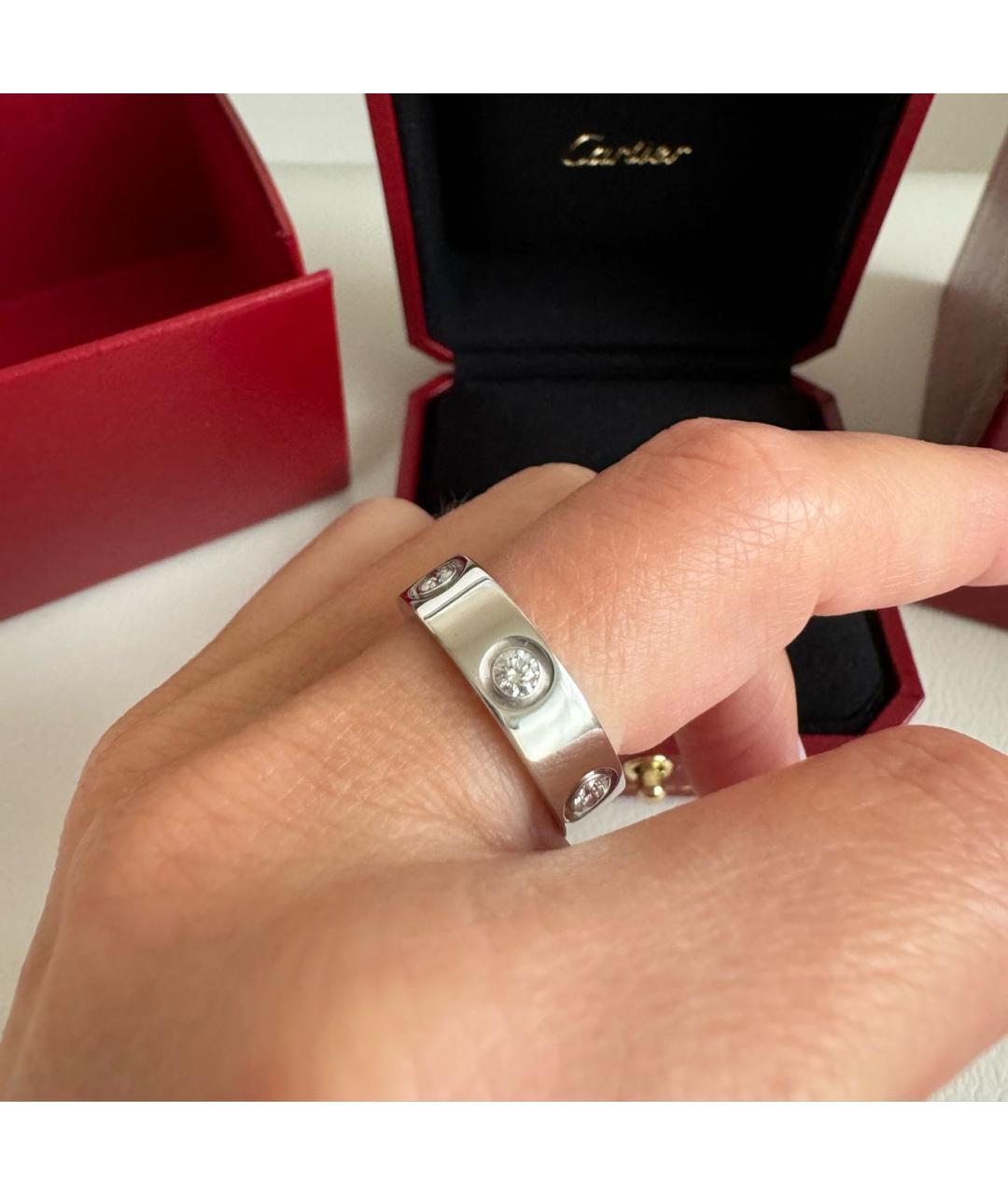 CARTIER Серебряное кольцо из белого золота, фото 7