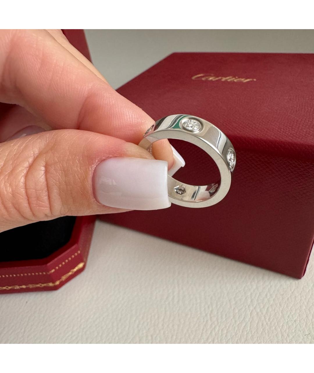 CARTIER Серебряное кольцо из белого золота, фото 4
