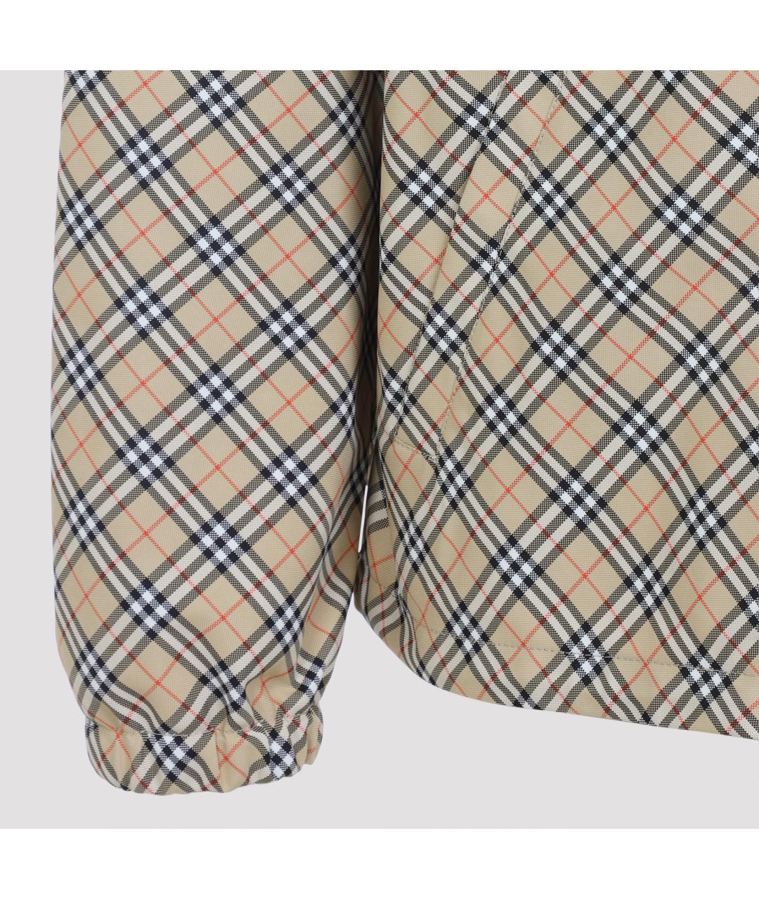 BURBERRY Бежевая полиамидовая куртка, фото 5