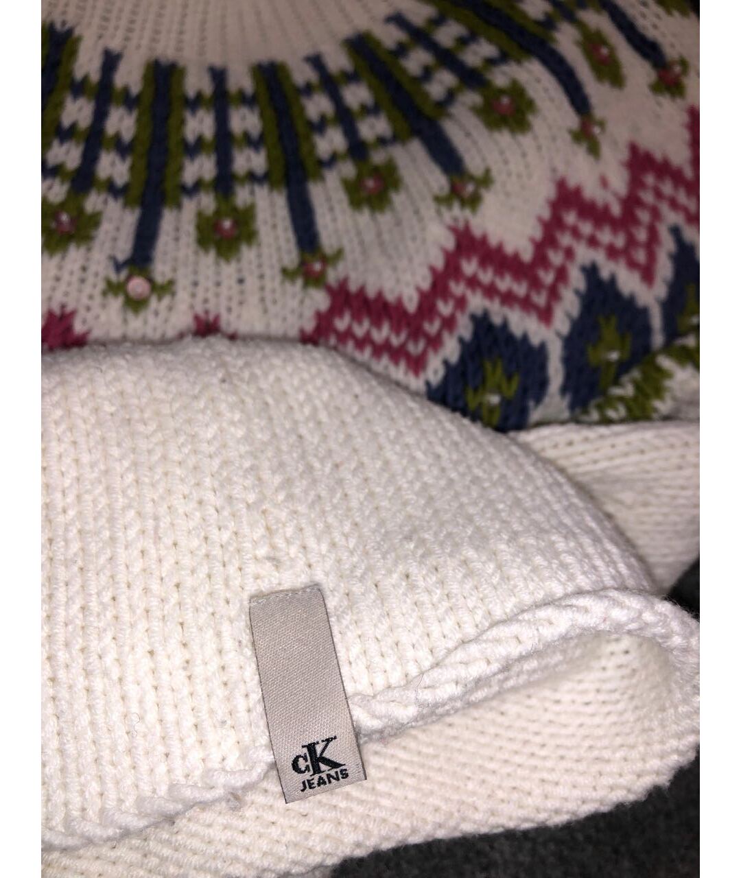 CALVIN KLEIN Белый хлопковый джемпер / свитер, фото 6