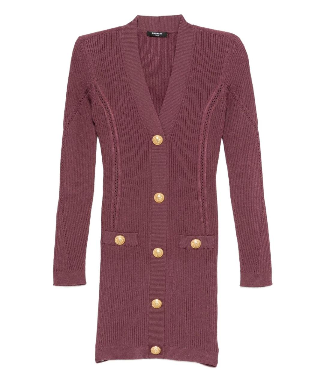 BALMAIN Розовое вискозное повседневное платье, фото 1