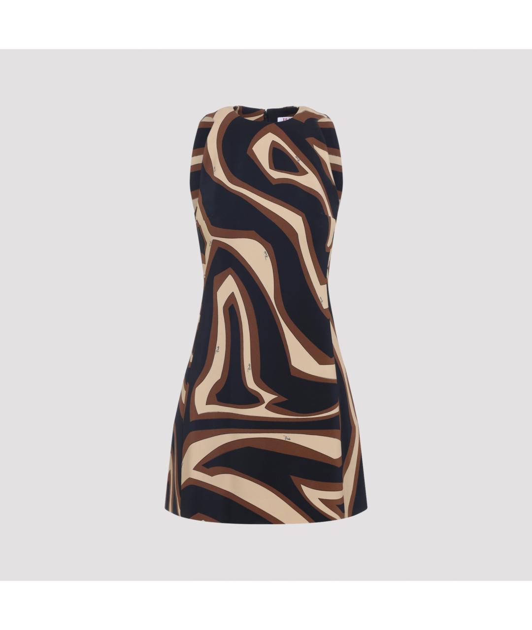 PUCCI Мульти полиэстеровое вечернее платье, фото 2