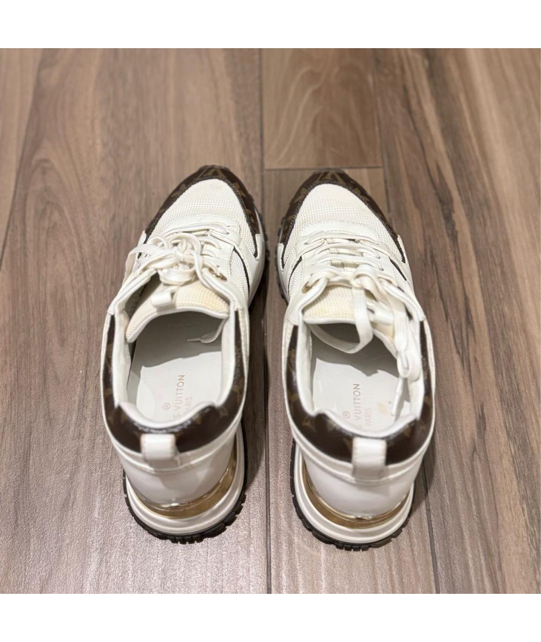 LOUIS VUITTON Белые кожаные кроссовки, фото 3